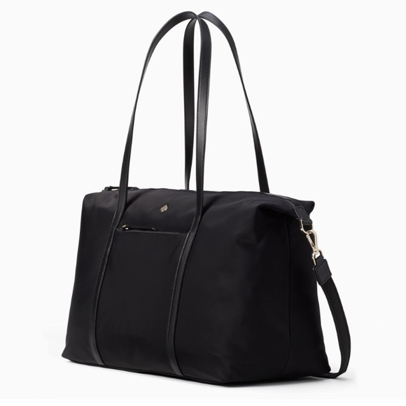 kate spade Bags Kate Spade Jae Nylon Luggage Weekender Black Poshmark